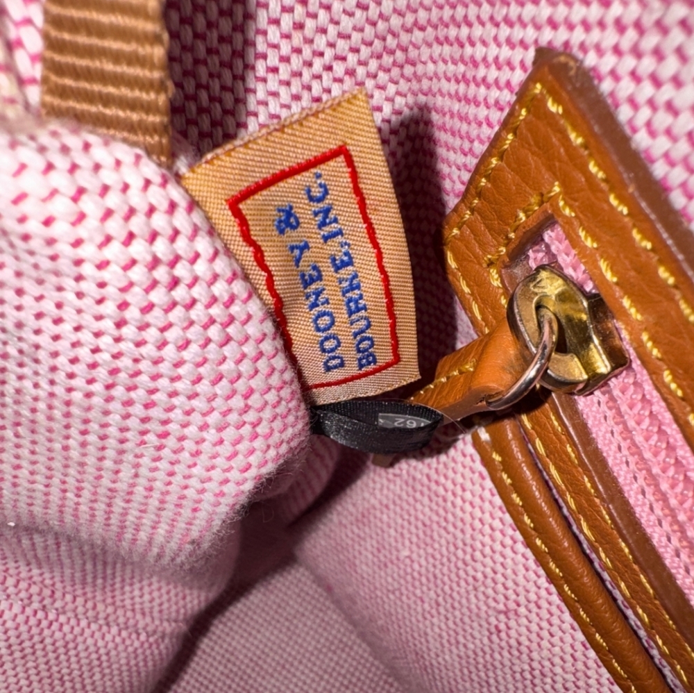 Dooney & Bourke Charlston Brown Leather Tote - Picture 6 of 8